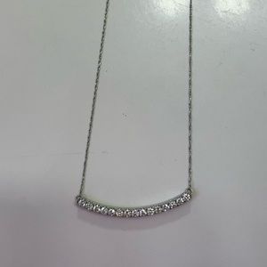 Kay’s Diamond Curved Bar Necklace